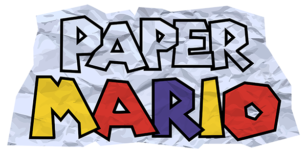 Paper Mario logo for Nintendo 64